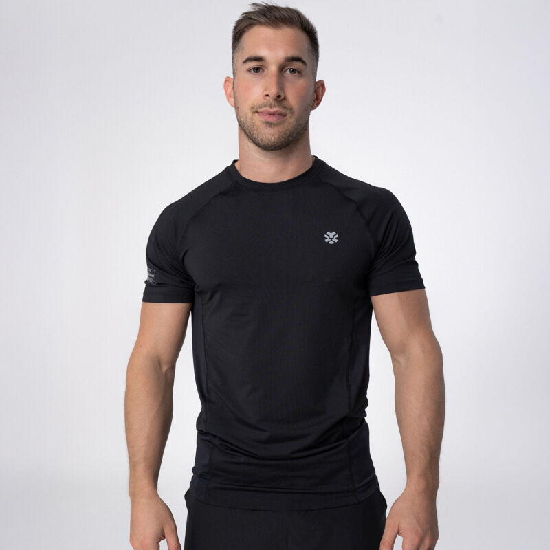 Polleo Men's Titan Technical Short Sleeve T-Shirt, Black 